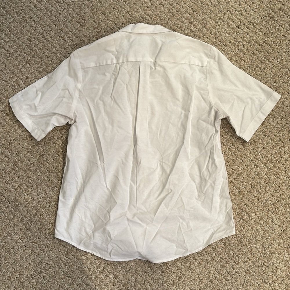 Edwards White Button Down Work Shirt size S - Picture 3 of 3